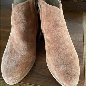 Women's Tan Suede Ankle Boots